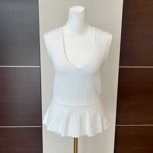 BCBGMAXAZRIA peplum top